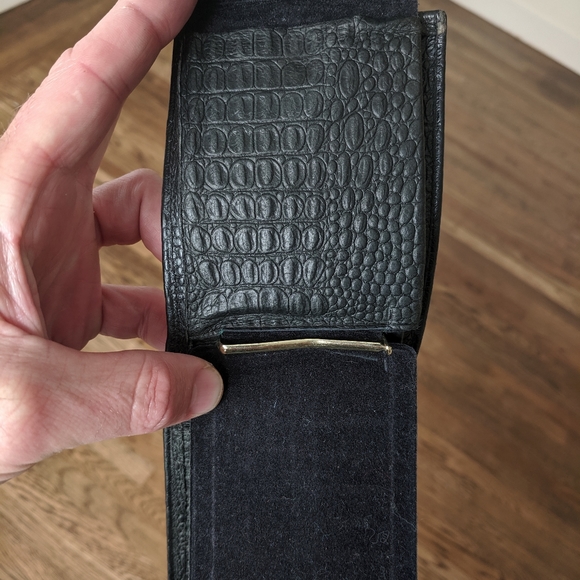 Vintage wallet black alligator skin - Picture 6 of 8